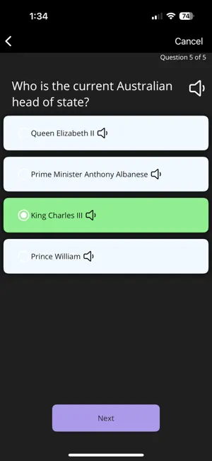Aussie Citizenship Quiz screenshot 4