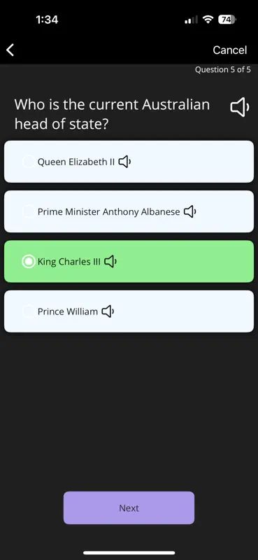 Aussie Citizenship Quiz screenshot 4 of 6