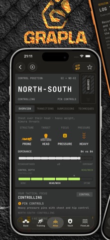 Grapla: BJJ Techniques & Log screenshot