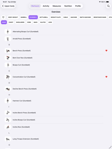Switup - Workout & Gym Logger iPad screenshot