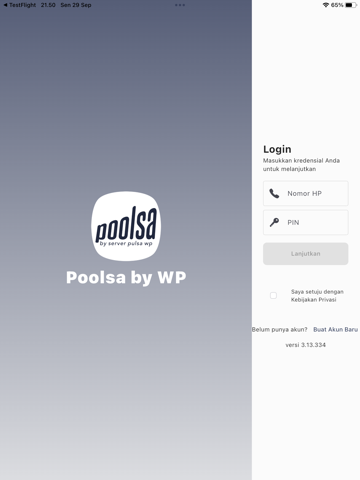 Poolsa by WP: Pulsa,Kuota,PPOB iPad screenshot