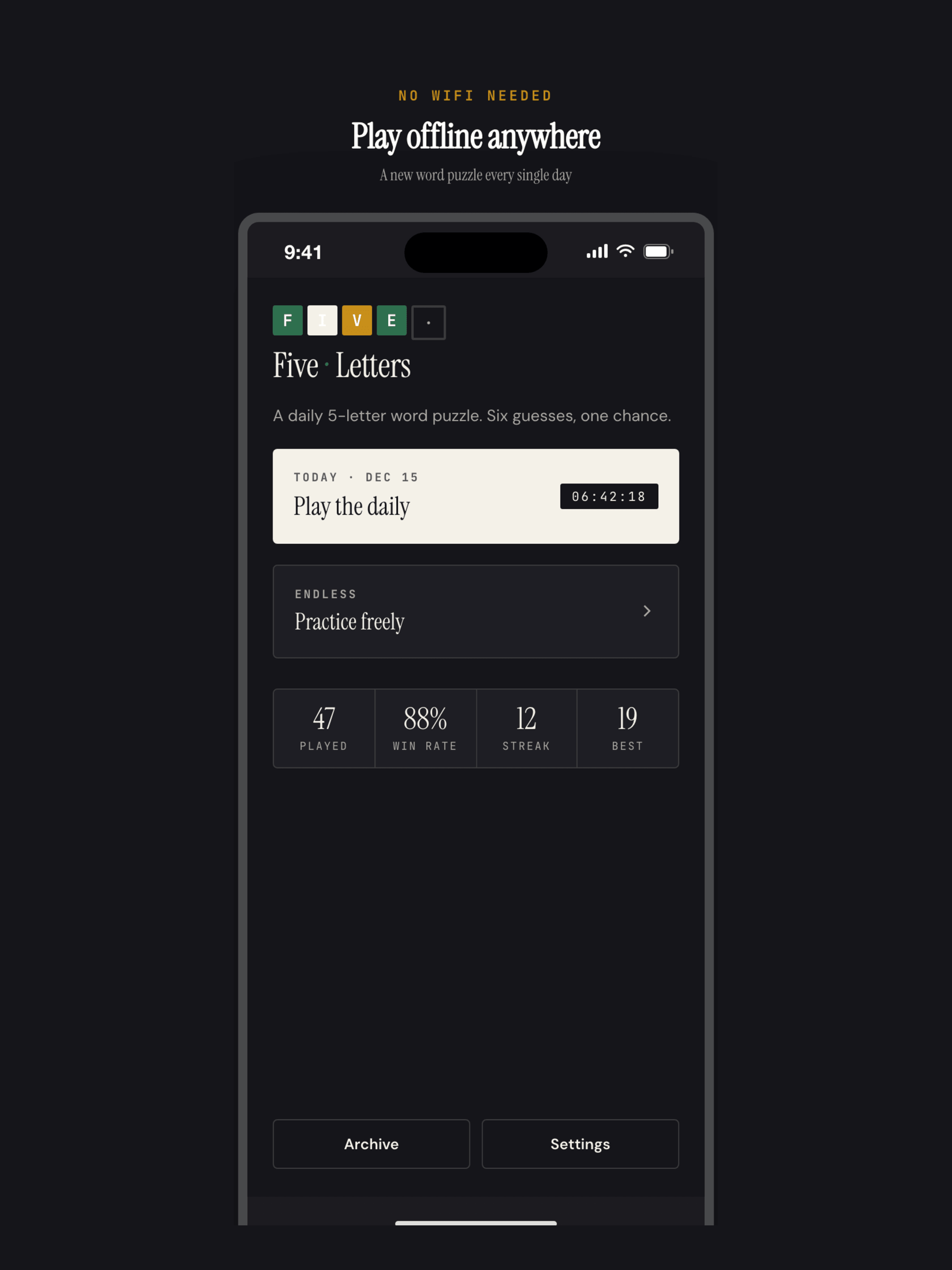 Five Letters: Word Puzzle screenshot 11