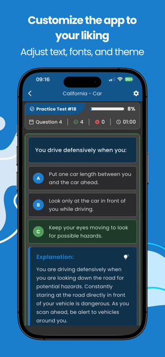 Driver's License Practice Test Screenshot 5 of 8