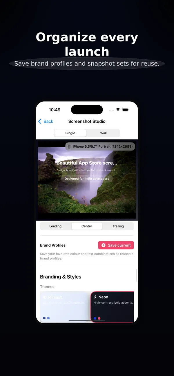 #5. Screenshot Studio (iOS) Podle: Lawrence Tsui