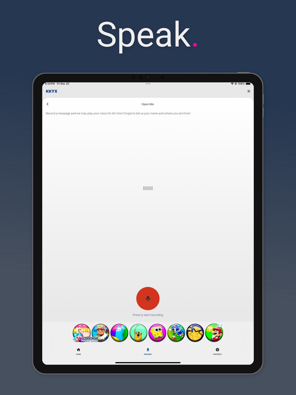 iPad screenshot
