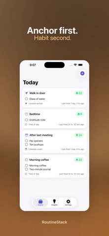 RoutineStack iPhone screenshot