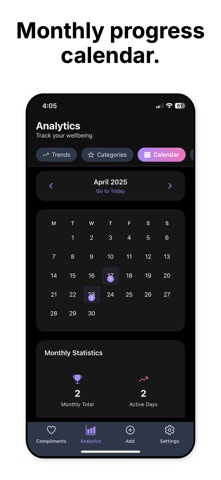 Compliment Diary screenshot