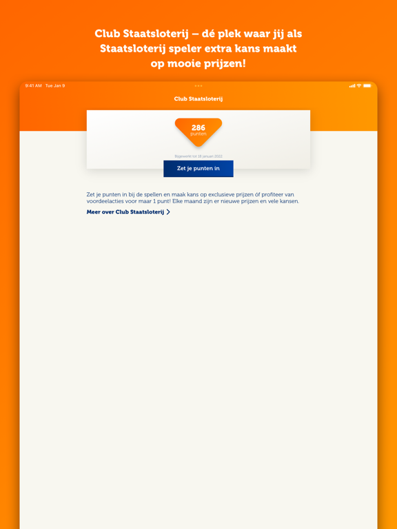 Staatsloterij iPad app afbeelding 6