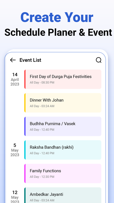 Smart Calendar: Events & Tasks Screenshot