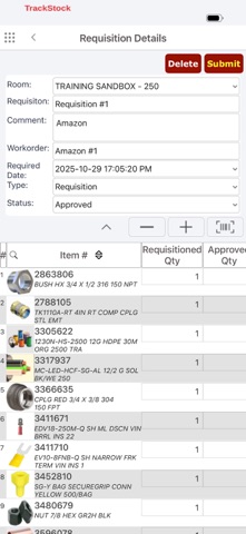 eTurns TrackStock screenshot