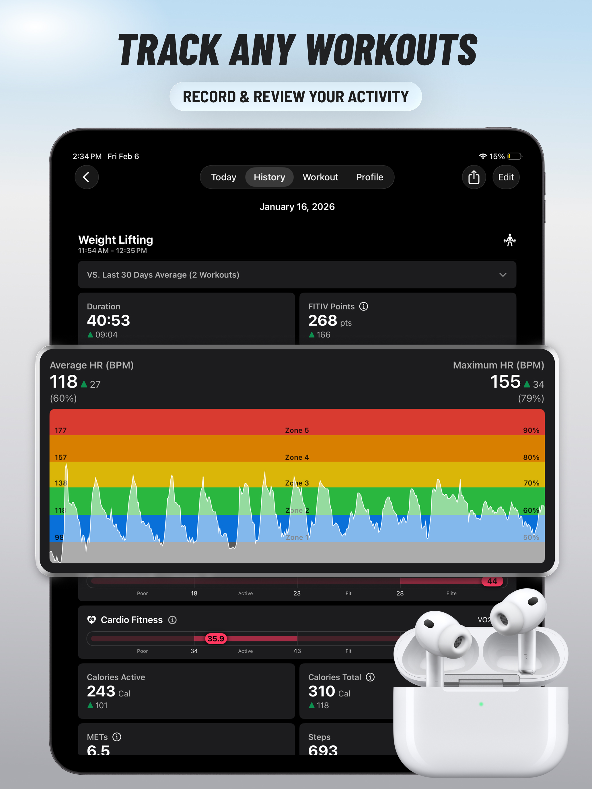 FITIV Workout & Health Tracker