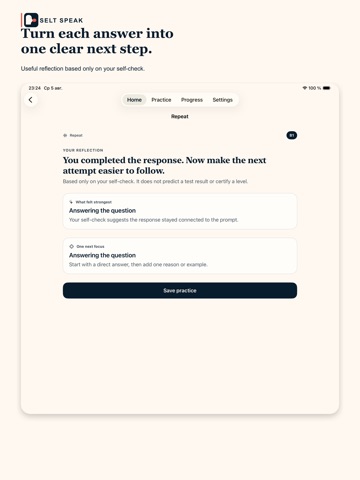 SELT Speak: B1/B2 Coach iPad screenshot