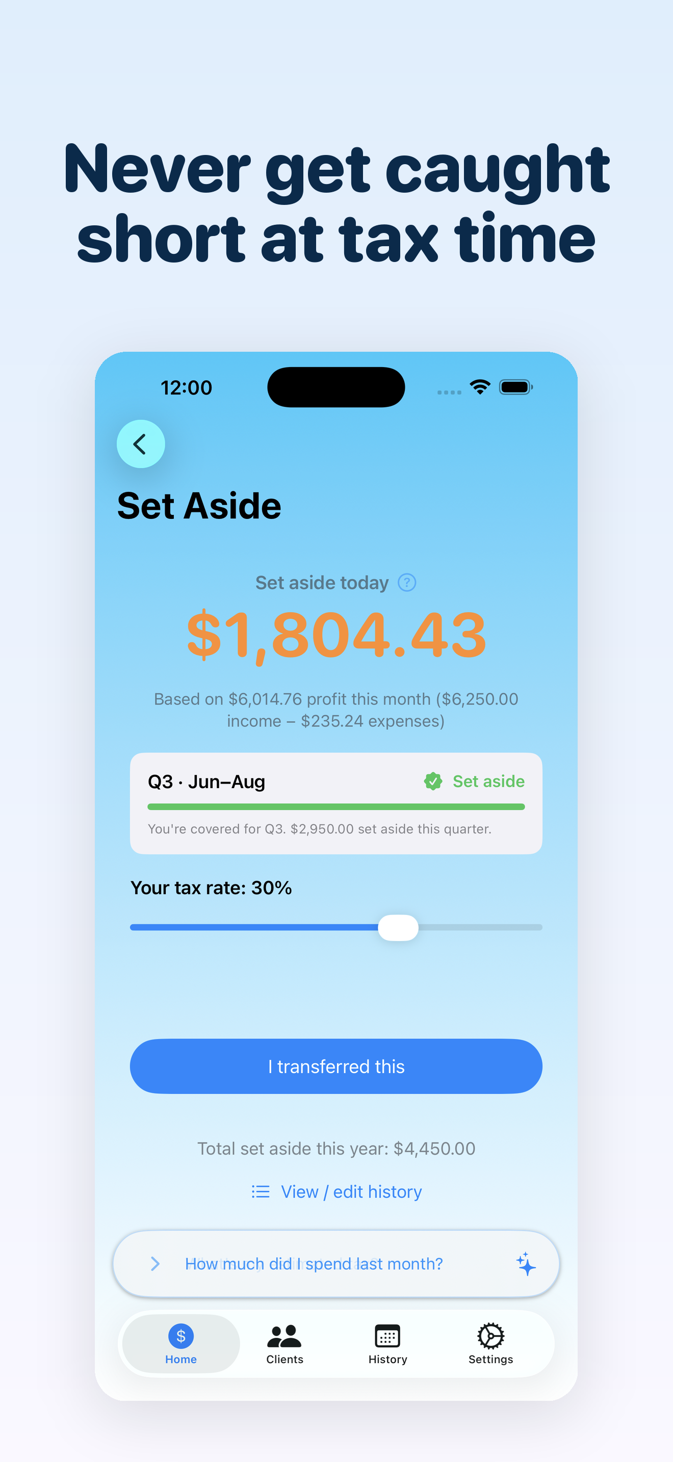 Freelance Flow: Tax & Income screenshot 2