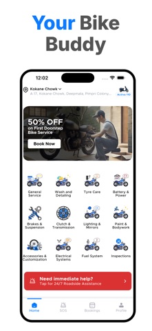 MotoAid: Book Bike Service Now screenshot