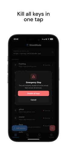 ShieldNode: API keys for AI Screenshot 3 of 8