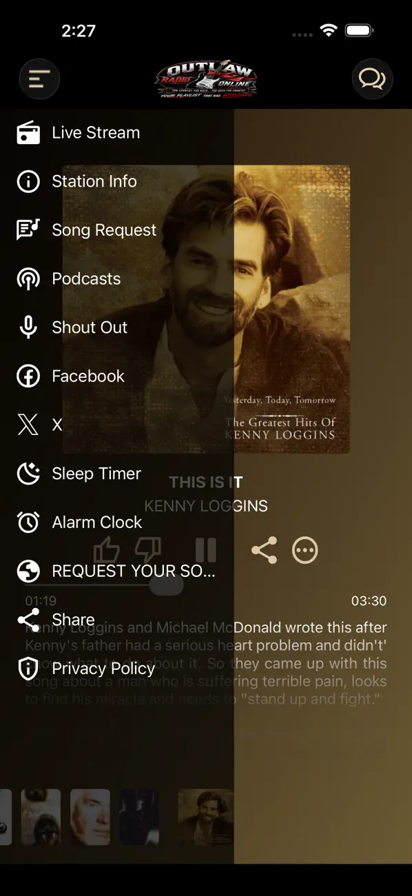 Screenshot #2 pour Outlaw Radio Online