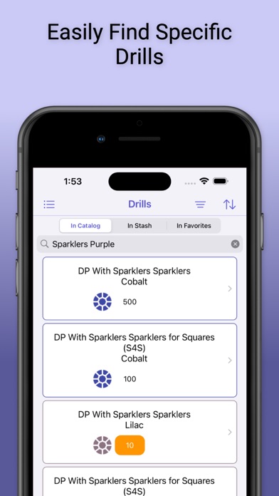 Drillalog: Diamond Painting iPhone screenshot 3 - Lifestyle app