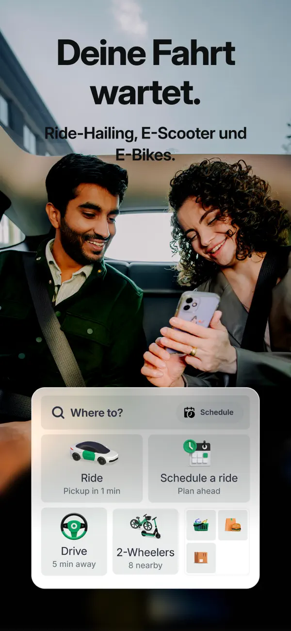 Bolt: Fahrten anfordern Screenshot 1