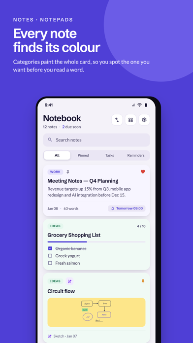 Notes - Notepad, Notebook iPhone screenshot