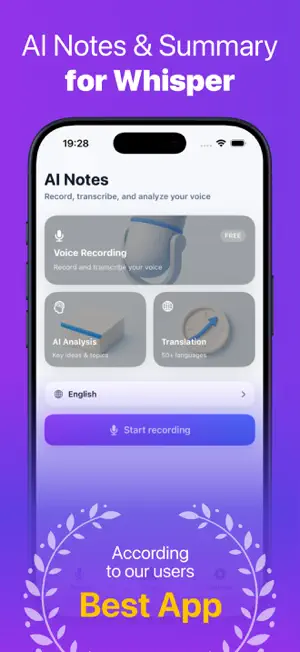 AI Notes for Whisper screenshot 1