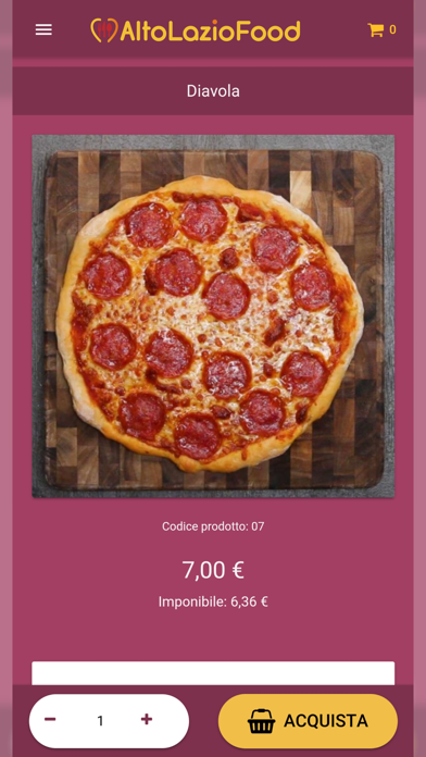 AltoLazioFood Screenshot