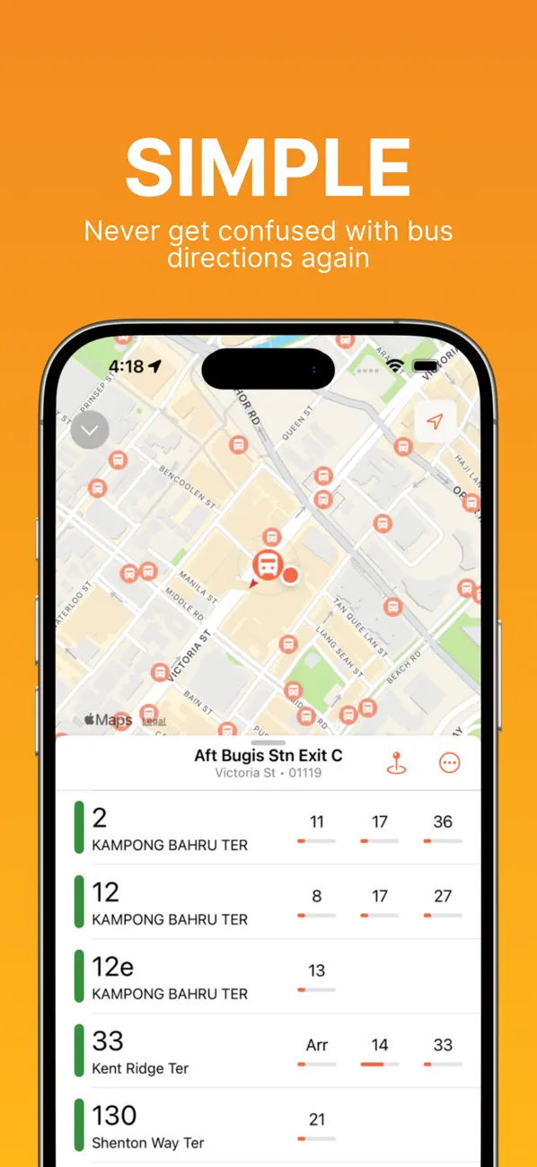 Screenshot #3 pour SG Dr Bus: SG Bus Daily Route