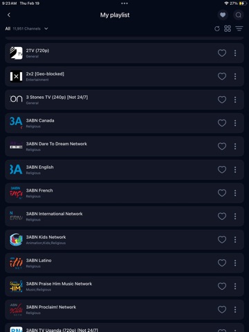 IPTV Smart Player: Streamflow iPad screenshot