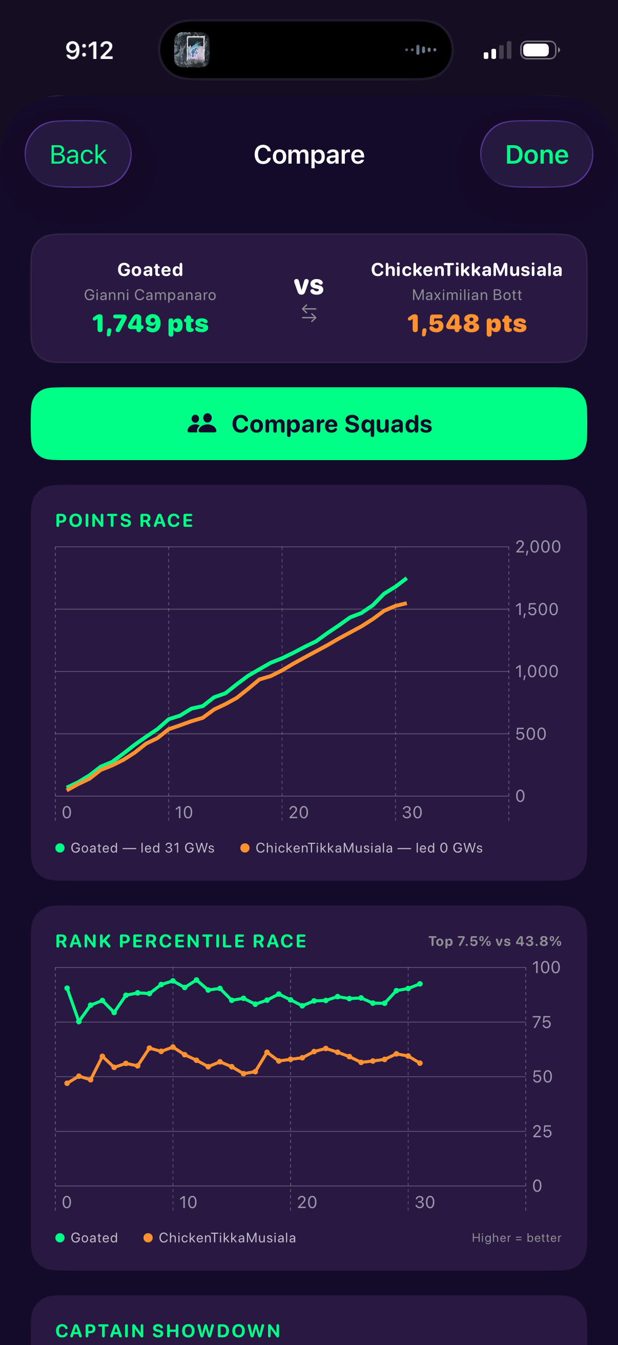 Armband - FPL Companion App screenshot 2