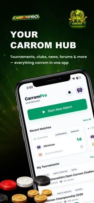 CarromPro: Score & Compete screenshot 1