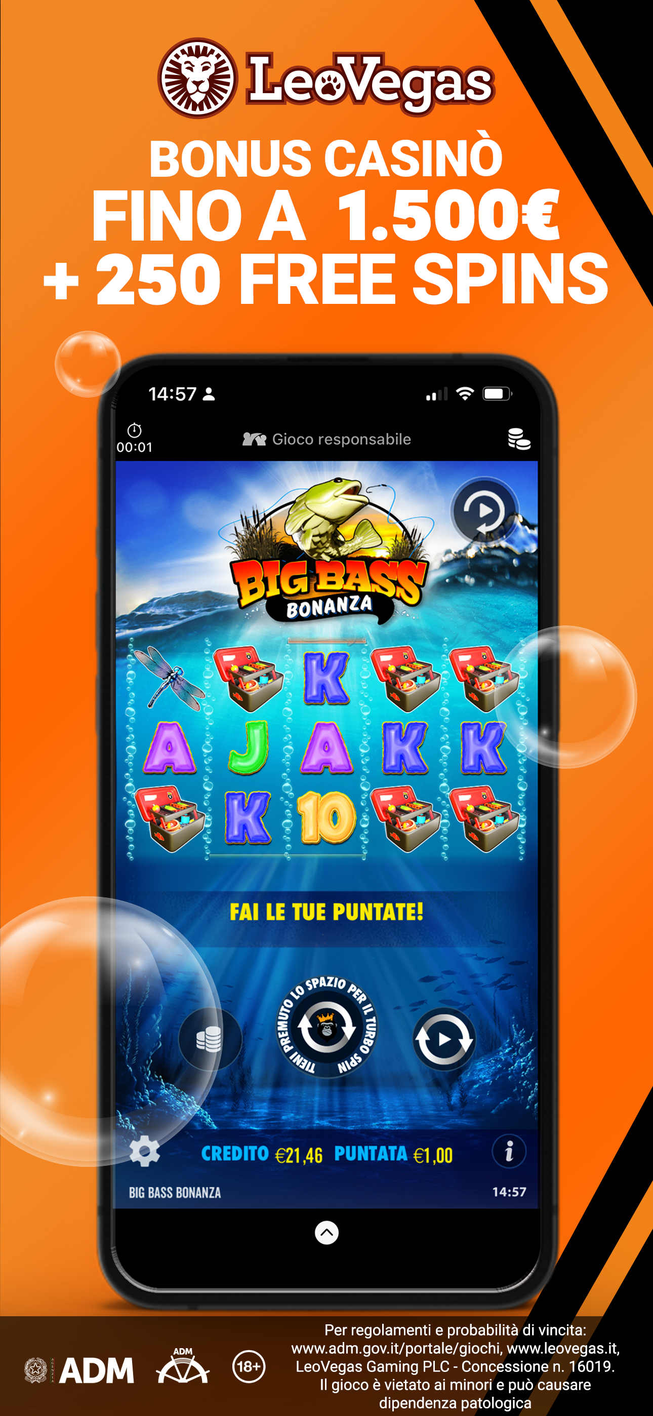 LeoVegas Casino Online e Slot