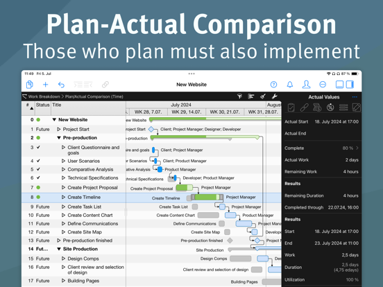 Merlin Project: Gantt + Kanban iPad app afbeelding 7