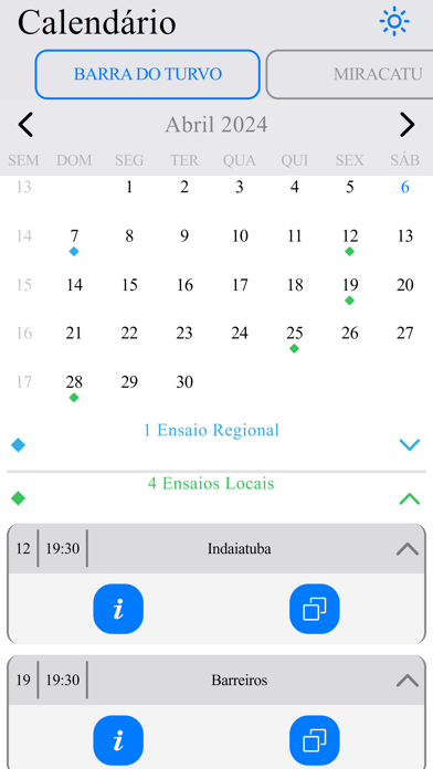 Vale do Ribeira Musical Agenda Screenshot
