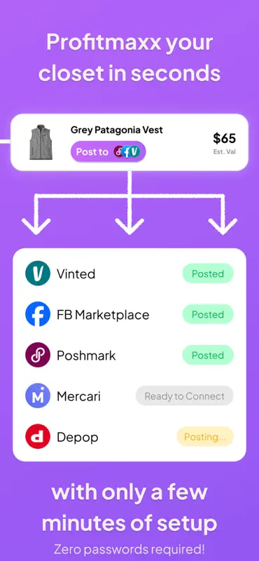 Closet Resale App: AI Listings screenshot 2 of 7