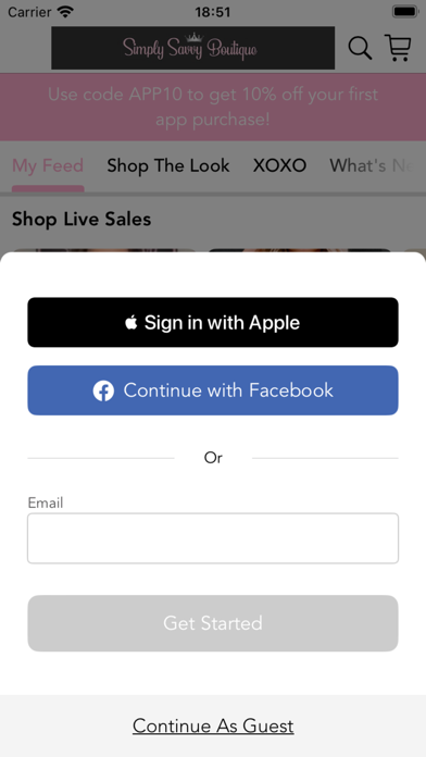 Simply Savvy Boutique Screenshot