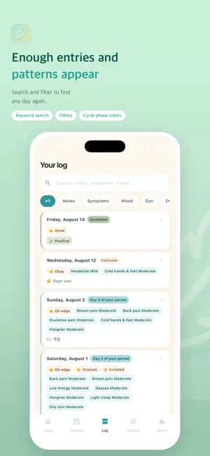 Today's You: Cycle Tracker screenshot 4