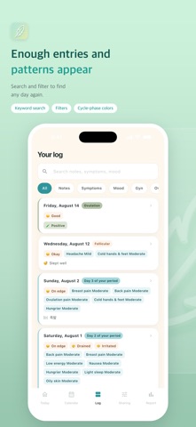 Today's You: Cycle Tracker Screenshot 4 of 10