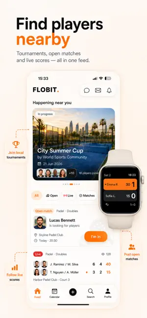 Flobit - Social Sport screenshot 1