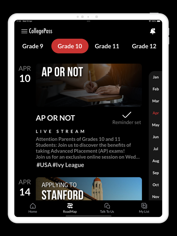 CollegePass iPad screenshot 5 - Education app