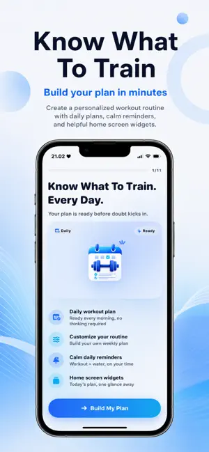 Gym Plan Widget screenshot 1