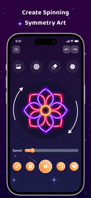 Magic Wheel - Spin Art Drawing screenshot 2