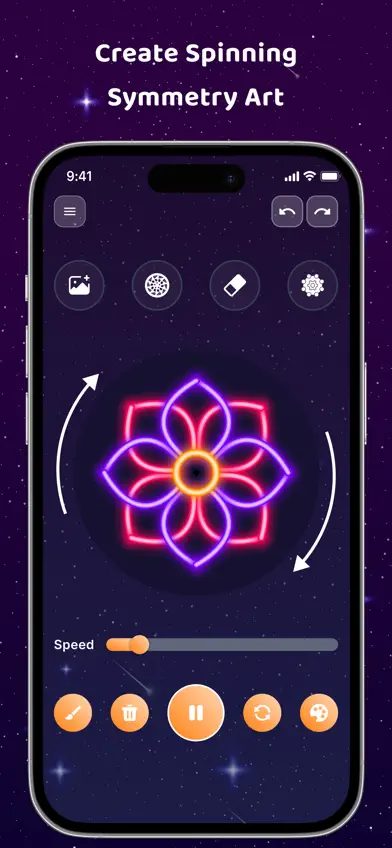 Magic Wheel - Spin Art Drawing screenshot 2