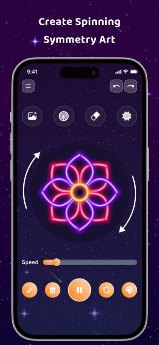 Magic Wheel - Spin Art Drawing Screenshot 2 of 6