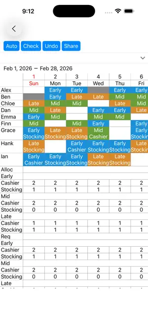 Shift Scheduler: Smart Roster screenshot 1