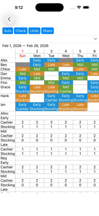 Shift Scheduler: Smart Roster Screenshot 1 of 4