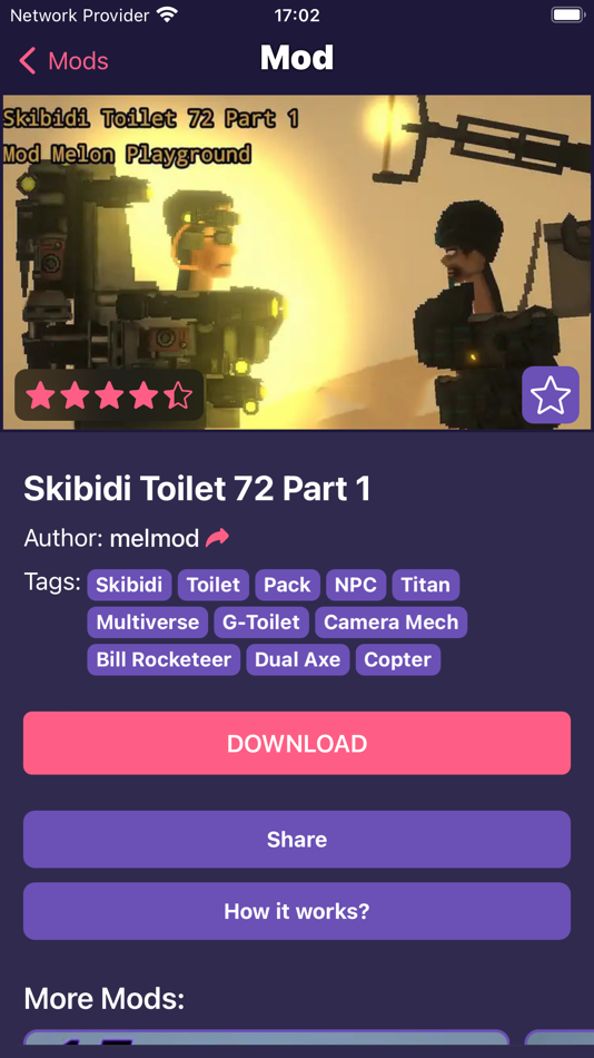 #2. Ragdoll Mods: Skibidi Titans (iOS) 由: Vladislav Kovalyov