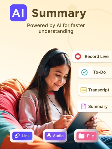 Voice Note Taker・Summary AI iPad screenshot