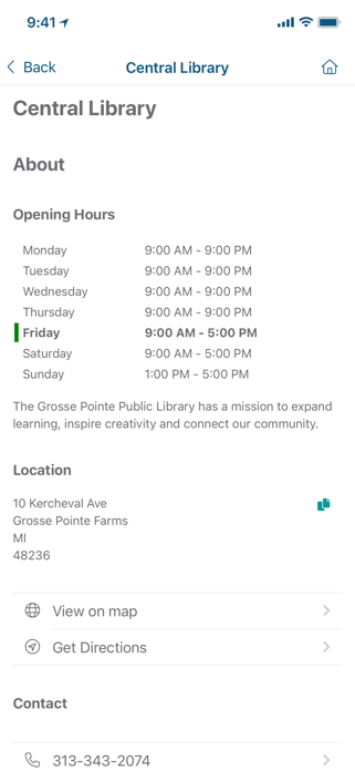 Grosse Pointe Public Library Screenshot 3 of 5