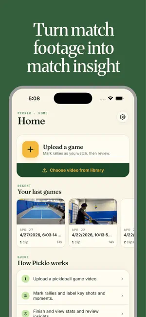Picklo: My Pickleball Journal screenshot 2