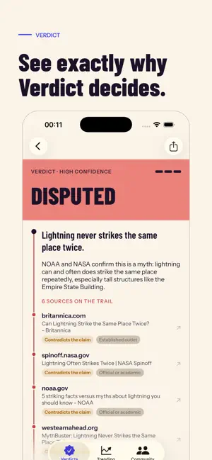 Verdict: Fact Check screenshot 4