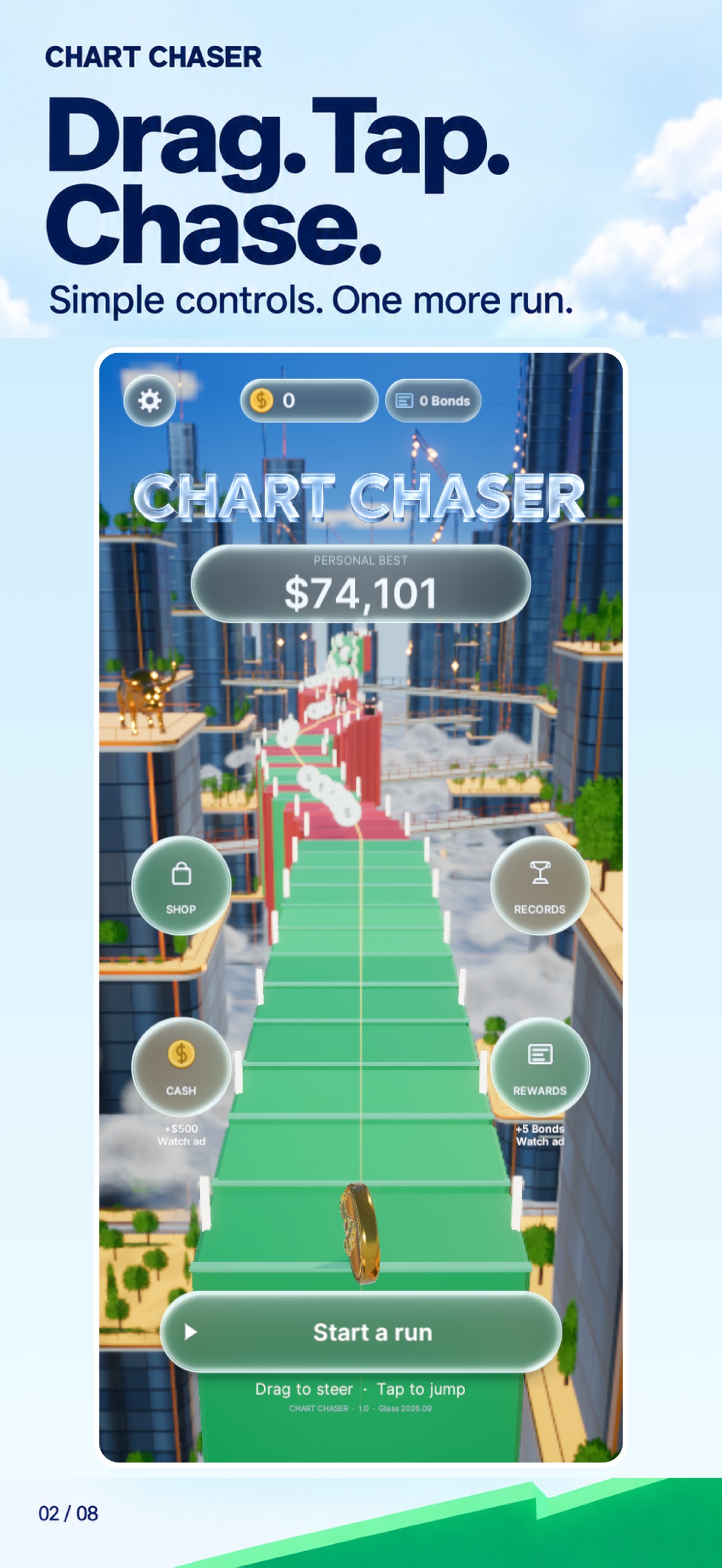 Screenshot 2 of Chart Chaser: Coin Runner